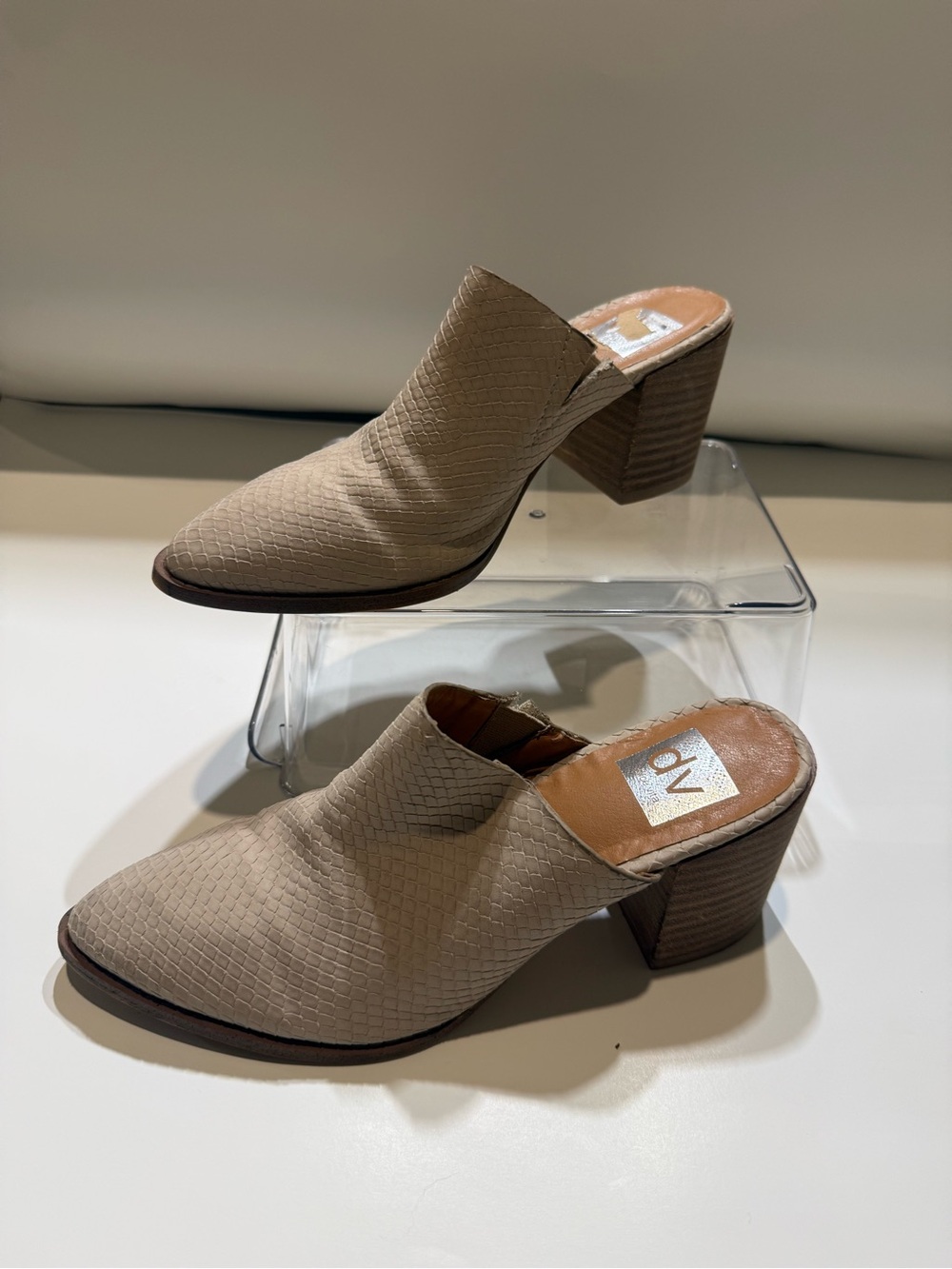 DV Dolce Vita Block Heel Mules Sz 7.5